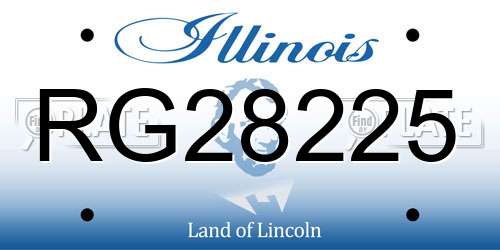 RG28225 Illinois License Plate