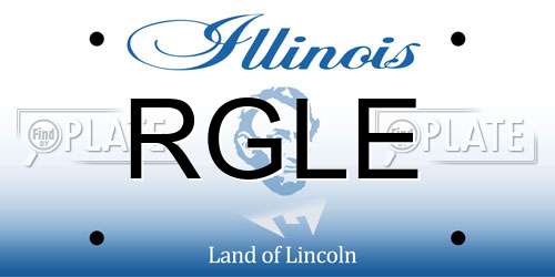 RGLE Illinois License Plate