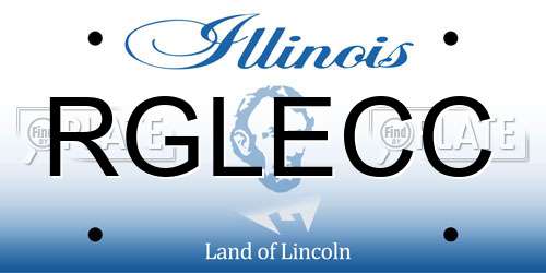 RGLECC Illinois License Plate