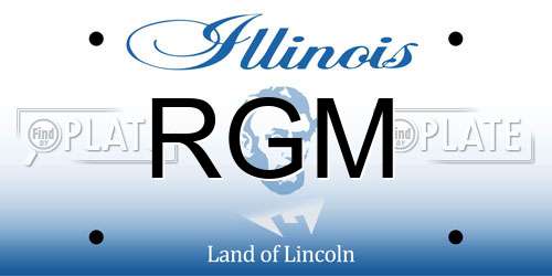RGM Illinois License Plate