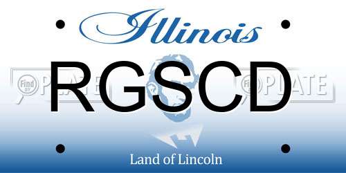 RGSCD Illinois License Plate