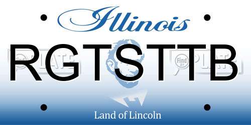 RGTSTTB Illinois License Plate