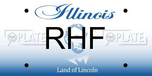 RHF Illinois License Plate