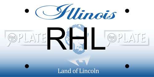 RHL Illinois License Plate
