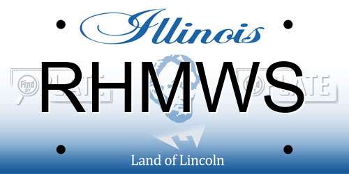 RHMWS Illinois License Plate