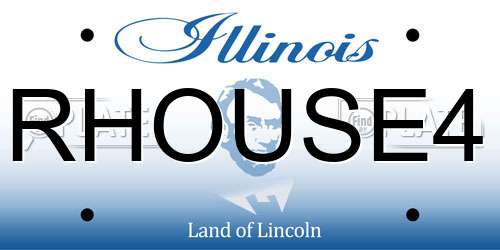 RHOUSE4 Illinois License Plate