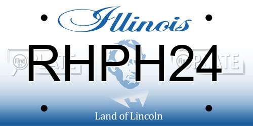 RHPH24 Illinois License Plate