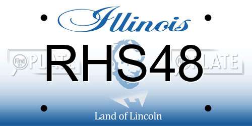 RHS48 Illinois License Plate