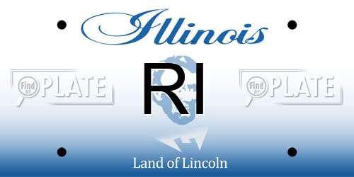 RI Illinois License Plate