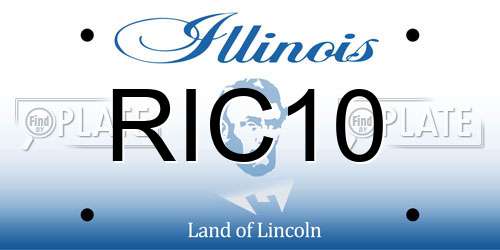 RIC10 Illinois License Plate