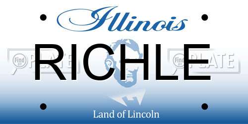 RICHLE Illinois License Plate