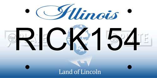 RICK154 Illinois License Plate