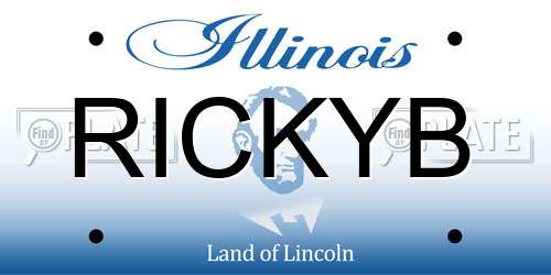 RICKYB Illinois License Plate