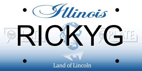 RICKYG Illinois License Plate