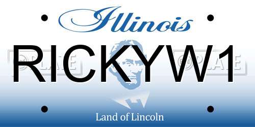 RICKYW1 Illinois License Plate