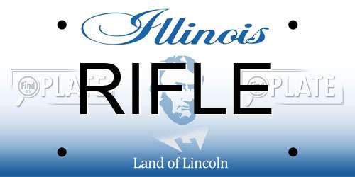 RIFLE Illinois License Plate