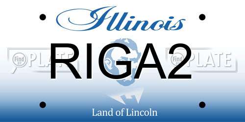 RIGA2 Illinois License Plate