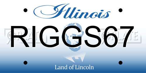 RIGGS67 Illinois License Plate