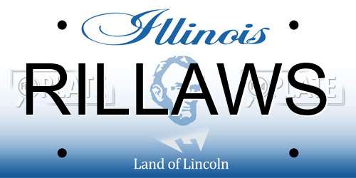 RILLAWS Illinois License Plate