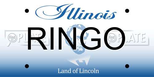 RINGO Illinois License Plate
