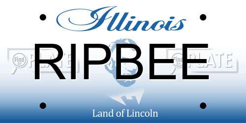 RIPBEE Illinois License Plate