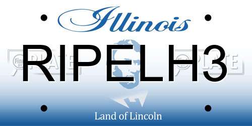 RIPELH3 Illinois License Plate