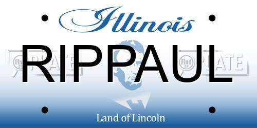RIPPAUL Illinois License Plate