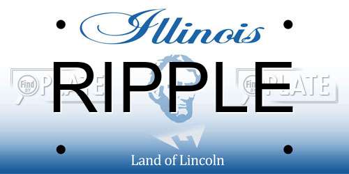RIPPLE Illinois License Plate