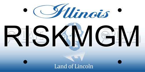 RISKMGM Illinois License Plate