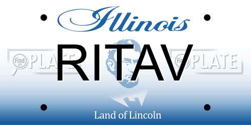 RITAV Illinois License Plate