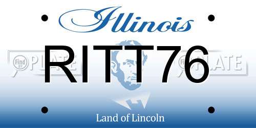 RITT76 Illinois License Plate