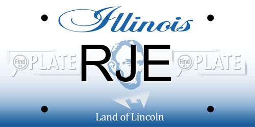 RJE Illinois License Plate