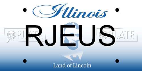 RJEUS Illinois License Plate