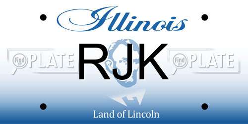 RJK Illinois License Plate