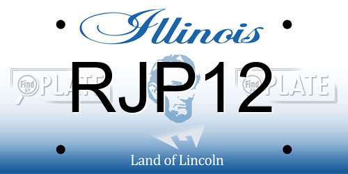 RJP12 Illinois License Plate