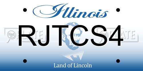 RJTCS4 Illinois License Plate