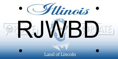 RJWBD Illinois License Plate