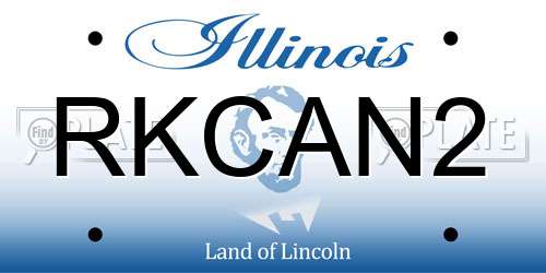 RKCAN2 Illinois License Plate