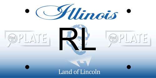 RL Illinois License Plate