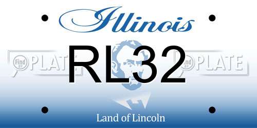 RL32 Illinois License Plate