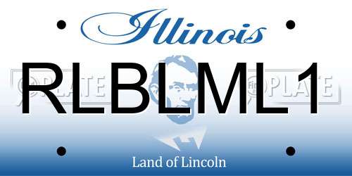RLBLML1 Illinois License Plate