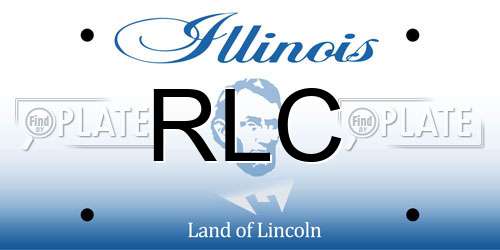 RLC Illinois License Plate