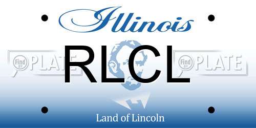 RLCL Illinois License Plate