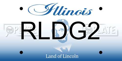RLDG2 Illinois License Plate