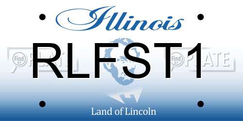RLFST1 Illinois License Plate