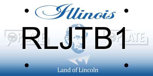 RLJTB1 Illinois License Plate