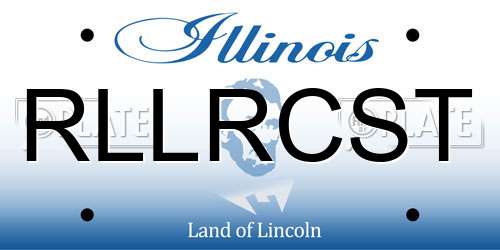 RLLRCST Illinois License Plate