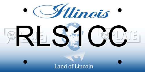 RLS1CC Illinois License Plate