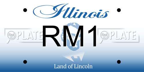 RM1 Illinois License Plate