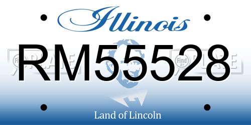 RM55528 Illinois License Plate